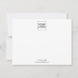 Minimalistisches einfaches Logounternehmen Mitteilungskarte