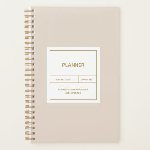 Minimalistisches Einfaches Plandesign Planer