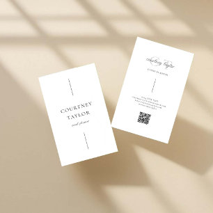Minimalistisches einfaches professionelles Design  Visitenkarte