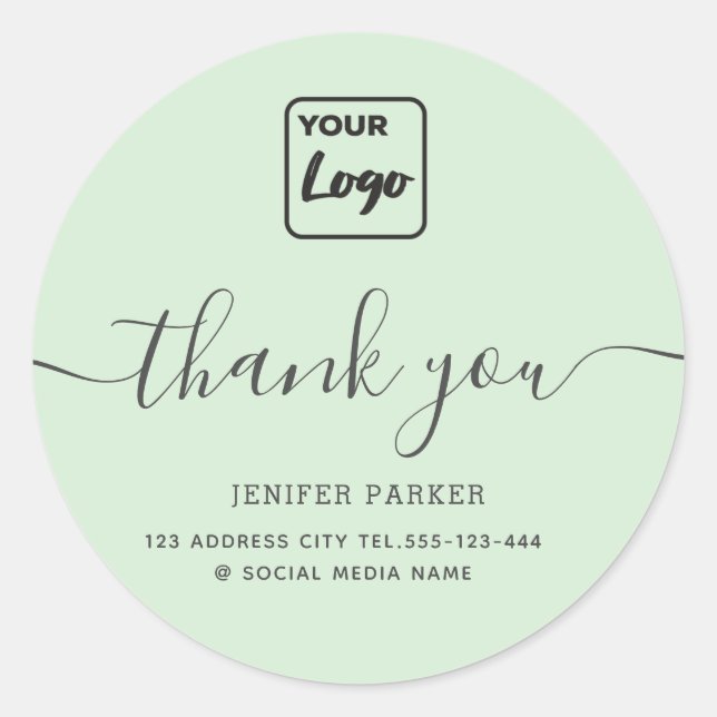 Minimalistisches, einfaches Skript benutzerdefinie Runder Aufkleber (Vorderseite)