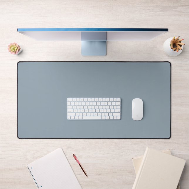 Minimalistisches einfaches, solides, robustes Blau Schreibtischunterlage (Büro 1)