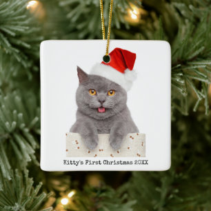 Minimalistisches einfaches Weihnachten Modernes Ca Keramikornament
