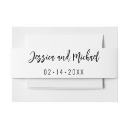 💍 Minimalistisches Elegant Einladungsbanderole