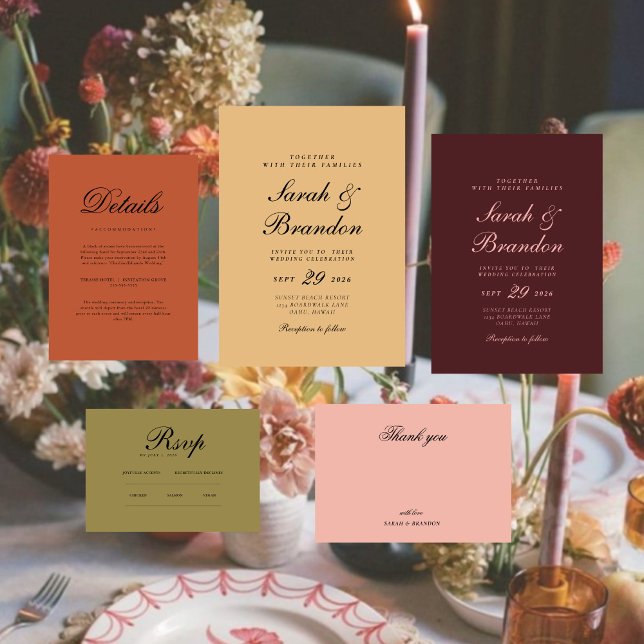 Minimalistisches Elegant | UAWG & QR-Website RSVP Karte (Von Creator hochgeladen)