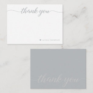 Minimalistisches Elegant Vielen Dank, benutzerdefi Mitteilungskarte