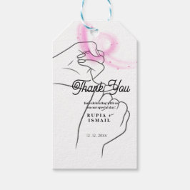 Minimalistisches Elegant Vielen Dank für Ihr Gefal Geschenkanhänger