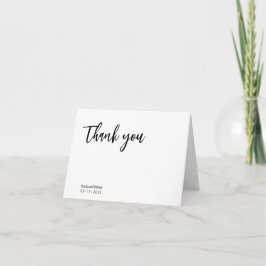 💍 Minimalistisches Elegante mit schöner Botschaft Dankeskarte