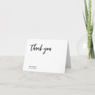 💍 Minimalistisches Elegante mit schöner Botschaft Dankeskarte