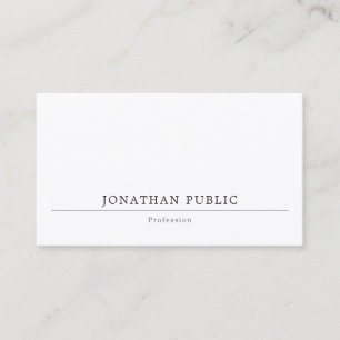 Minimalistisches elegantes Berufliches Template Visitenkarte