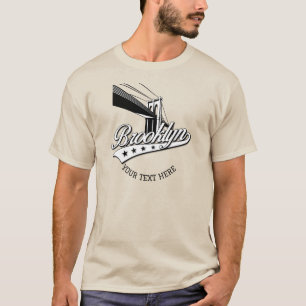 Minimalistisches elegantes Brooklyn Design Sand Sh T-Shirt