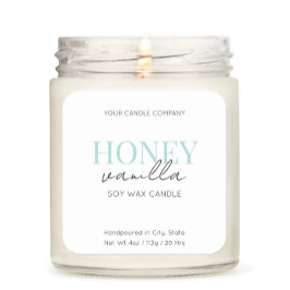 Minimalistisches elegantes Candle Cosmetic-Aufkleb Quadratischer Aufkleber