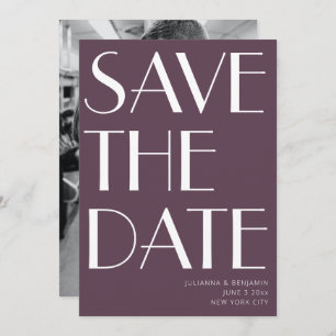 Minimalistisches Elegantes Design Foto Save The Date