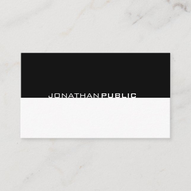 Minimalistisches Elegantes Einfaches Modernes Beru Visitenkarte (Vorderseite)