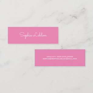 Minimalistisches Elegantes Einfaches Skriptname PI Mini Visitenkarte