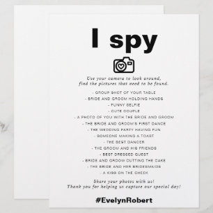 Minimalistisches elegantes Formal I Spy Wedding Ga