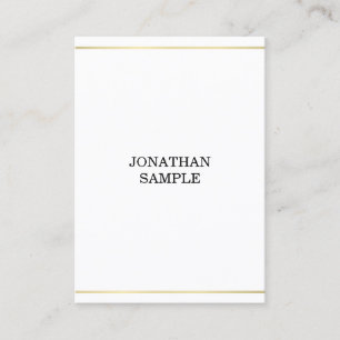 Minimalistisches Elegantes Gold Professionelles De Visitenkarte