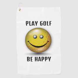 Minimalistisches Elegantes Happy Golfer Design Golfhandtuch