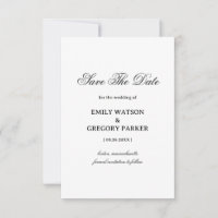 Minimalistisches elegantes Hochzeitsdesign