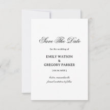 Minimalistisches elegantes Hochzeitsdesign