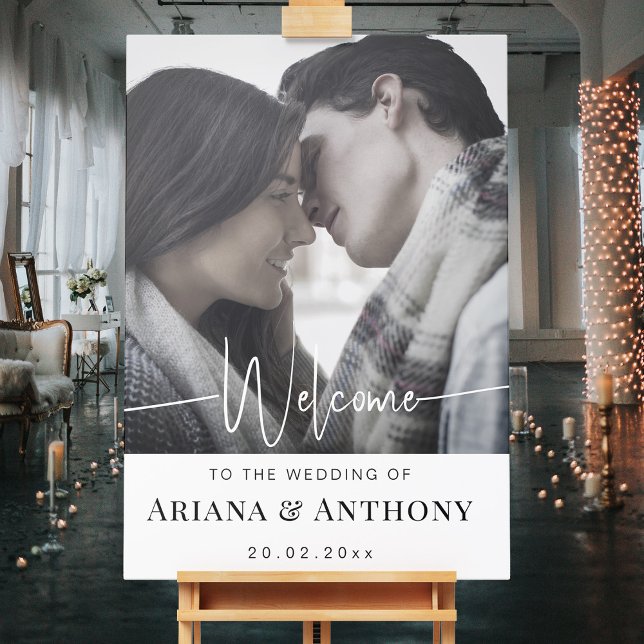 Minimalistisches elegantes Hochzeitshilfeposter Poster (Von Creator hochgeladen)