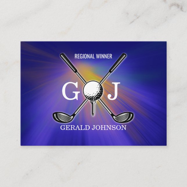 Minimalistisches elegantes, kundenspezifisches Gol Visitenkarte (Vorderseite)