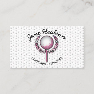 Minimalistisches elegantes Ladys Golf Design Visitenkarte
