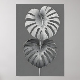 Minimalistisches, elegantes Monsteralbum Poster