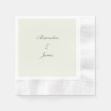 Minimalistisches elegantes Papiervorlage Napkin
