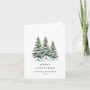Minimalistisches Elegantes Pine Tree Weihnachten