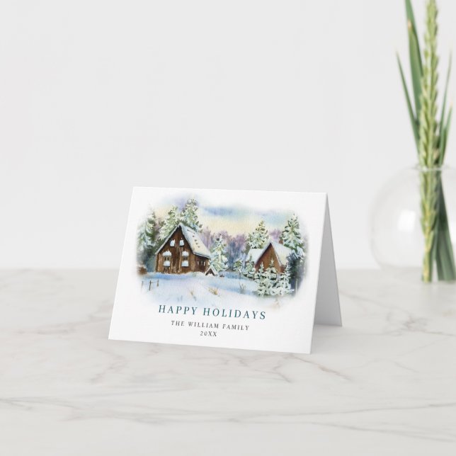 Minimalistisches Elegantes Pine Tree Weihnachten G (Vorderseite)