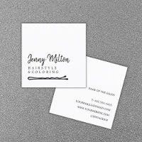 Minimalistisches elegantes Schwarz-weißes Bobby Bu