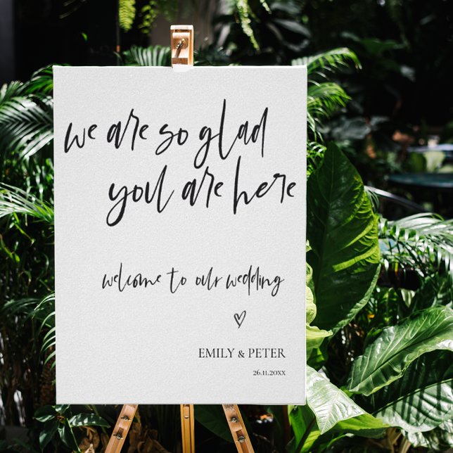 Minimalistisches, elegantes Script willkommen bei  Poster (Von Creator hochgeladen)