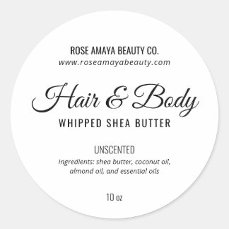 Minimalistisches elegantes Wellness-Center Beauty Runder Aufkleber