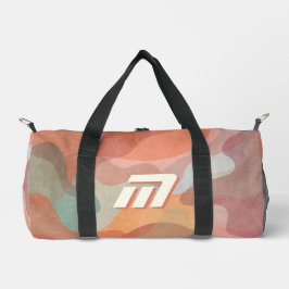 Minimalistisches, erdige Terrakotta-Personalisiert Duffle Bag