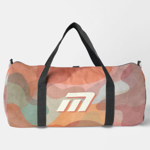 Minimalistisches, erdige Terrakotta-Personalisiert Duffle Bag