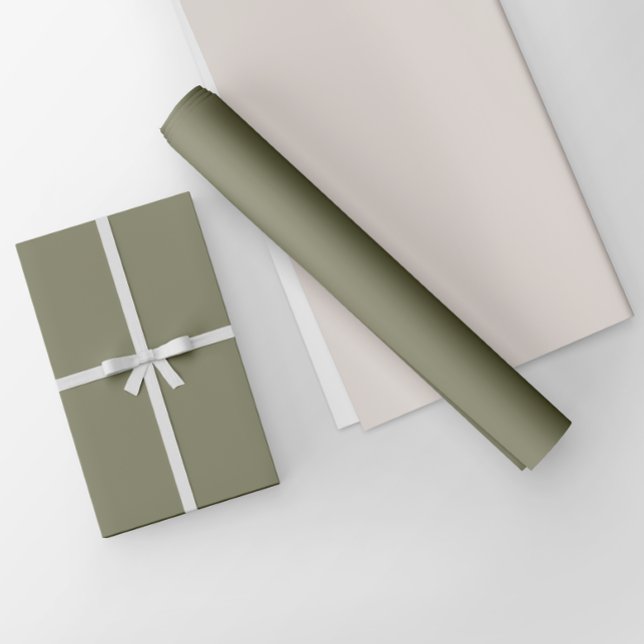 Minimalistisches Erdöl Grün Schlichte Solid Color Geschenkpapier (Von Creator hochgeladen)