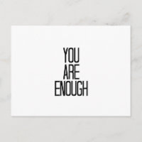 Minimalistisches Ermutigungsdesign - Sie sind genu