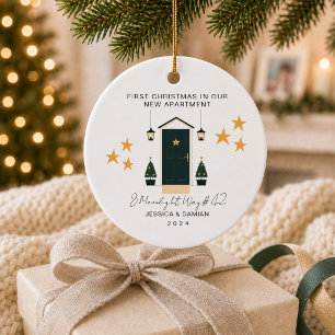 MINIMALISTISCHES ERSTES WEIHNACHTEN IN UNSERER NEU KERAMIK ORNAMENT