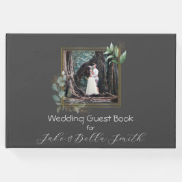 Minimalistisches Eukalyptus Personalisiert Wedding Gästebuch