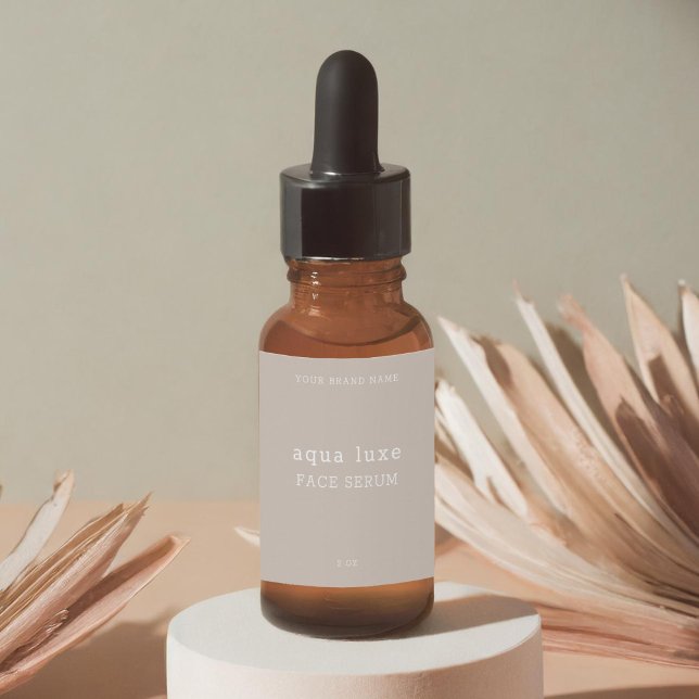 Minimalistisches Face-Serum-Etikett (Von Creator hochgeladen)