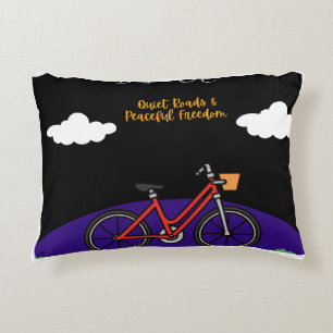 Minimalistisches Fahrradr-Design Dekokissen