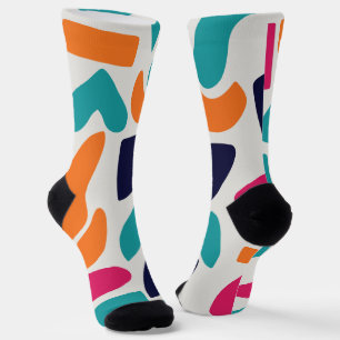 Minimalistisches farbenfrohes Abstrakt Socken