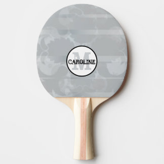 Minimalistisches feminines modernes Monogramm einz Tischtennis Schläger