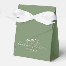 Minimalistisches Fern- und Weiß-Brautparty Geschenkschachtel