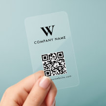 Minimalistisches Firmen-Monogramm-Logo-Website-QR-