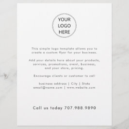 Minimalistisches Firmenlogo Flyer