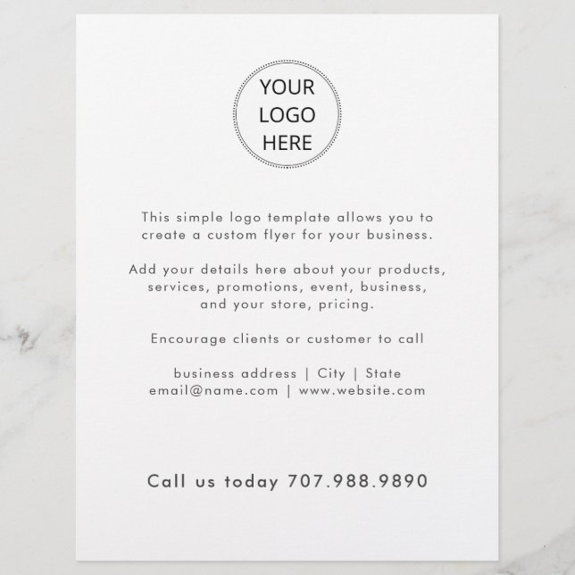 Minimalistisches Firmenlogo Flyer (Vorne)