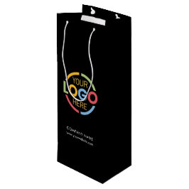 Minimalistisches Firmenlogo Geschenktüte Für Weinflaschen