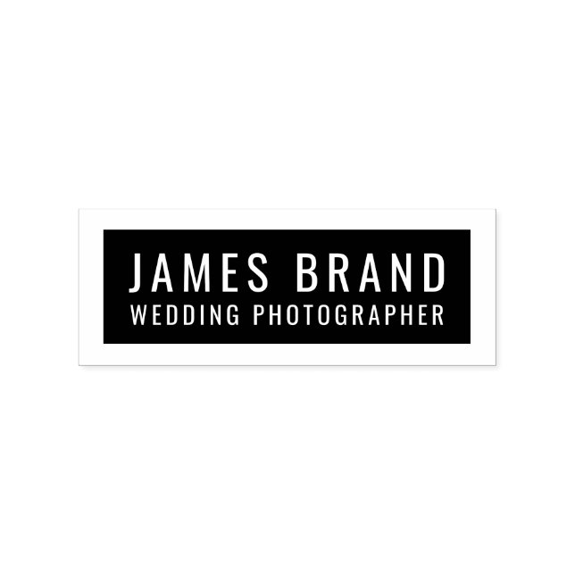 Minimalistisches Firmenlogo Gummistempel (Prägung)