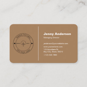 Minimalistisches Firmenlogo Hell Kaffee Farbe Einf Visitenkarte